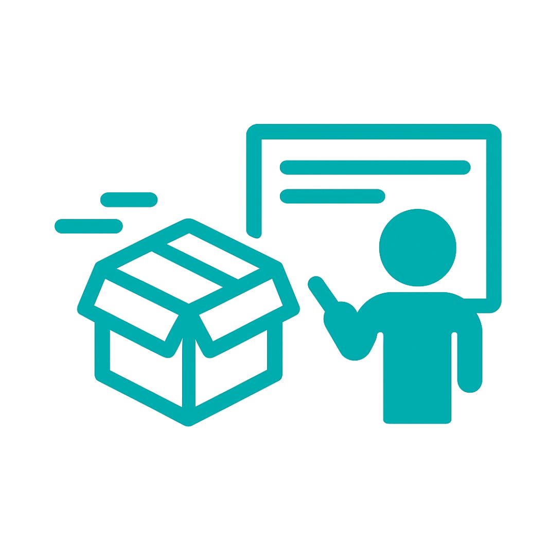 Implementación con entregas exprés y formación in‑situ