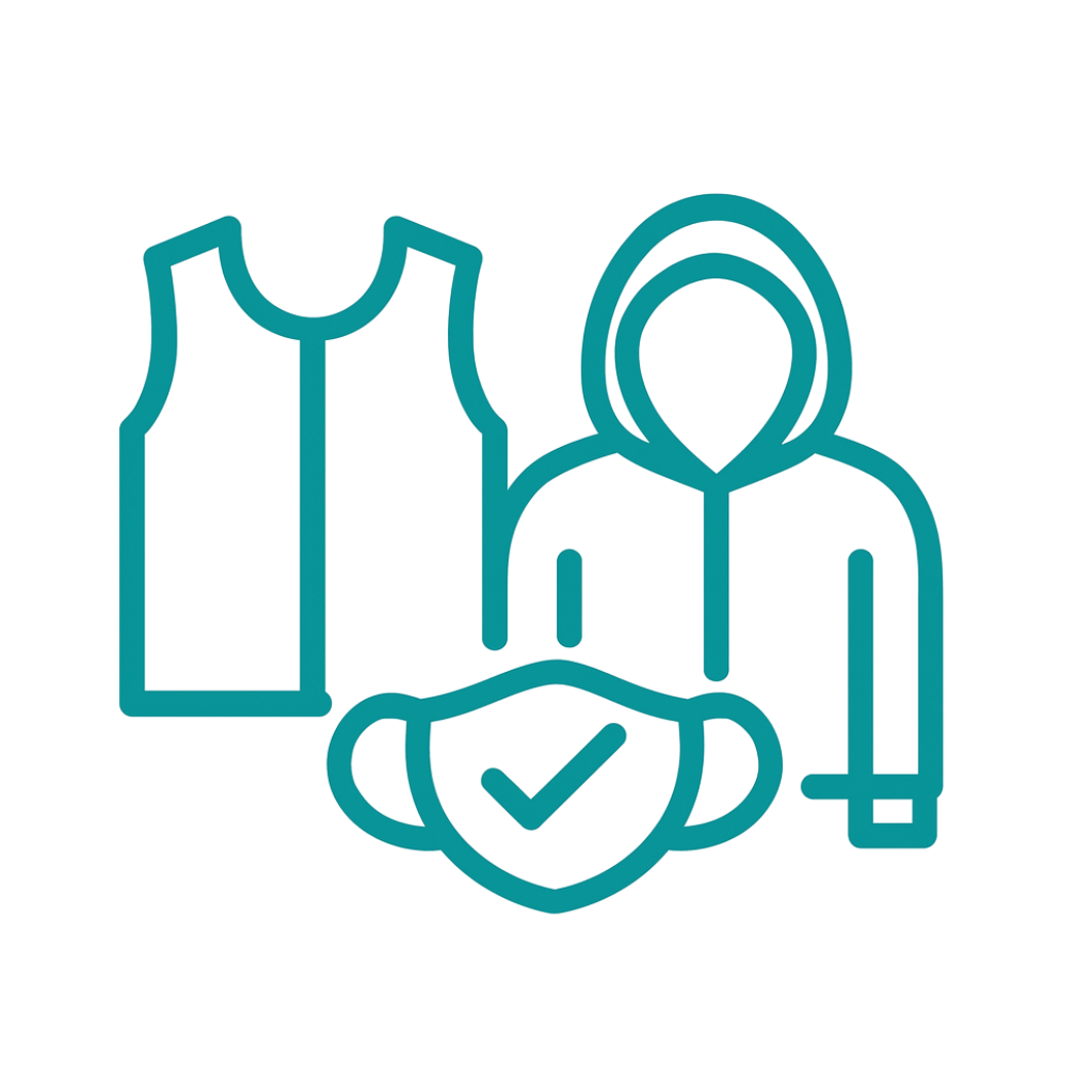 Serigrafiamos tus prendas.Personalización con logotipo en chalecos, casacas y mascarillas