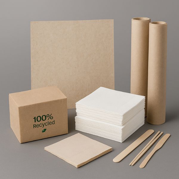 Servilletas, papel antigrasa y manteles